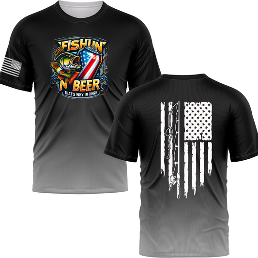 Fishin N Beer Performance Tee