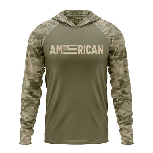 American SPF50 Patriotic Performance Hoodie