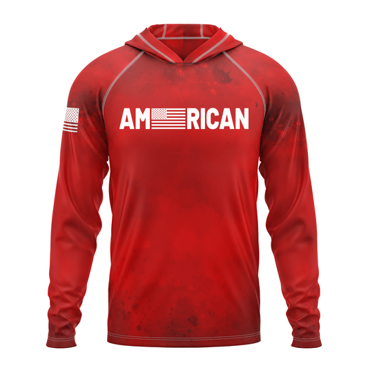 American SPF50 Patriotic Performance Hoodie