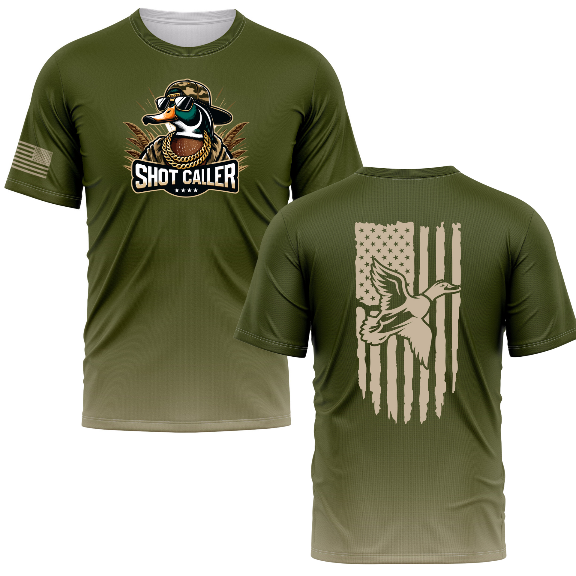 SAPEur Duck Shooting Shirt カーキ Shot Caller Duck Hunting Performance Tee – PFX Outdoors