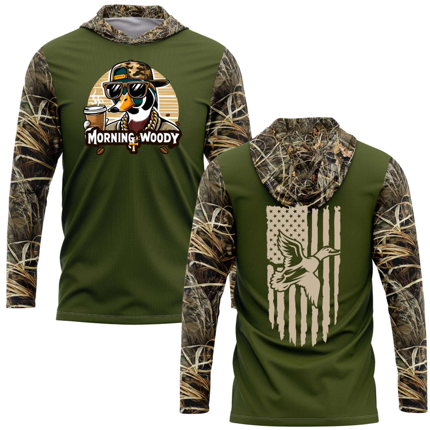 Morning Woody SPF50 Duck Hunting Performance Hoodie