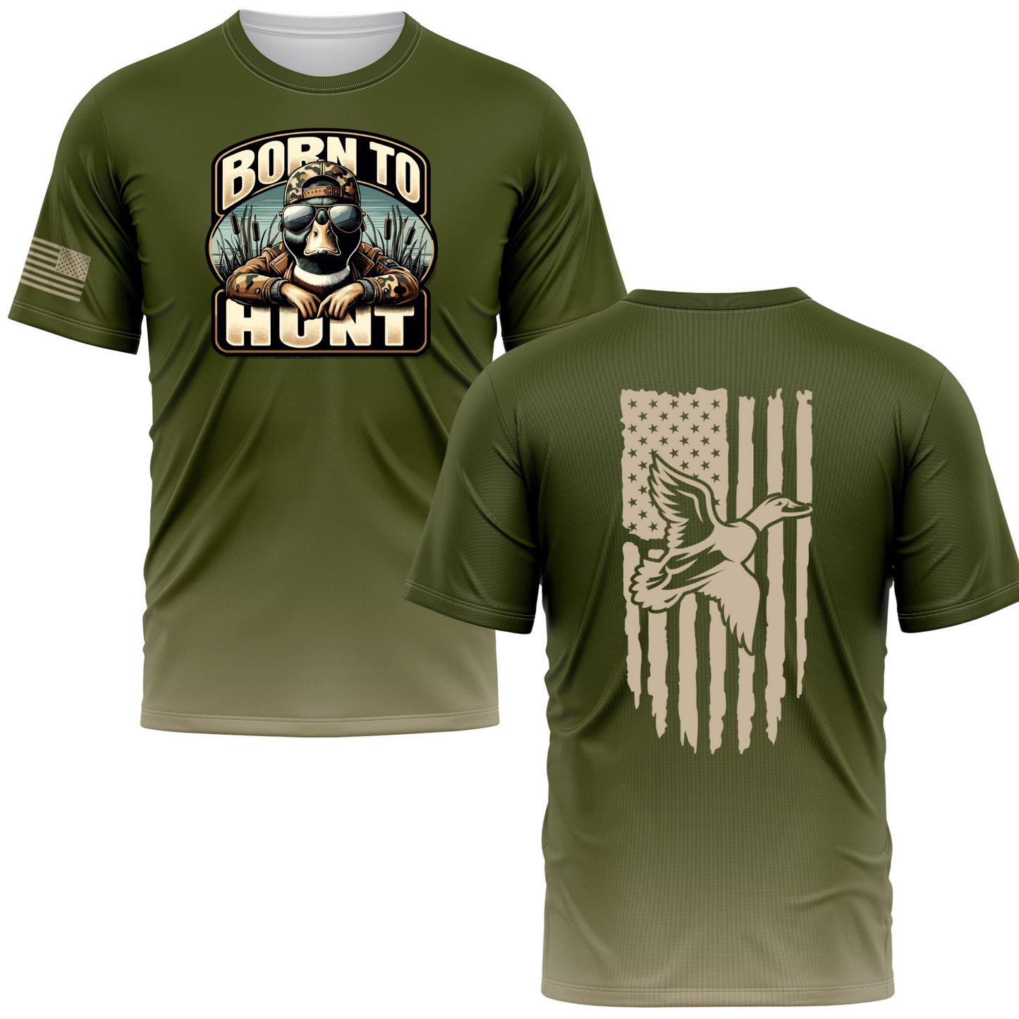 Born To Hunt Performance Duck Hunting Tee