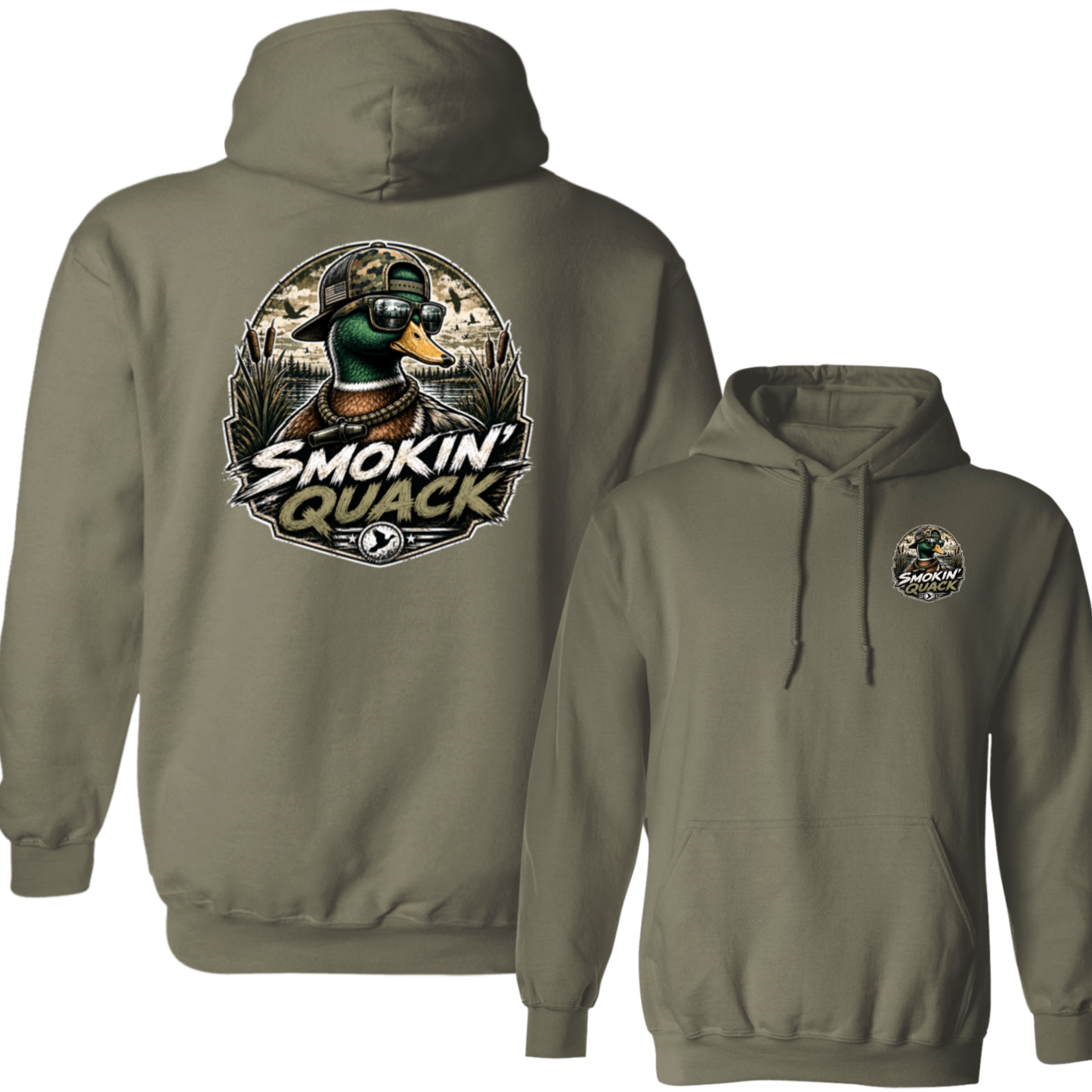 Smoking Quack Back Design