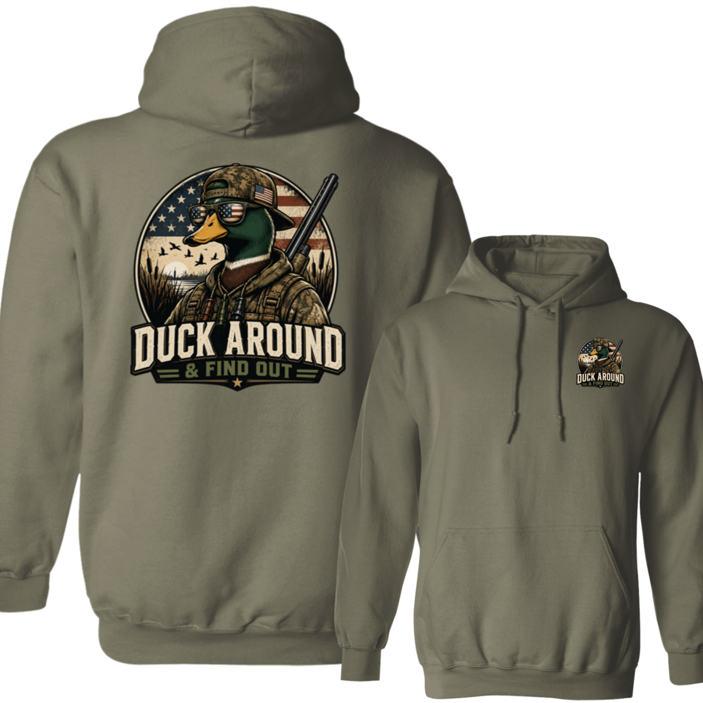 Duck Around And Find Out Back Design