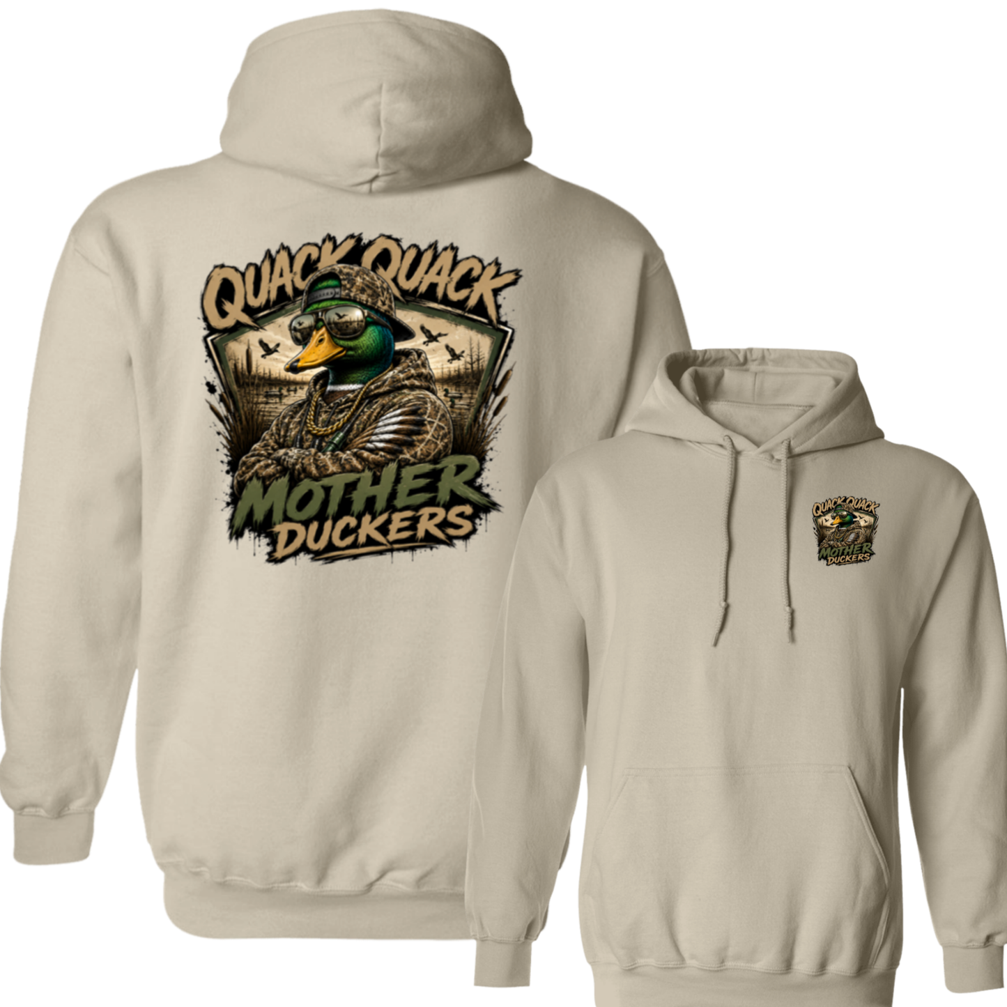 Quack Quack Mother Duckers Back Design