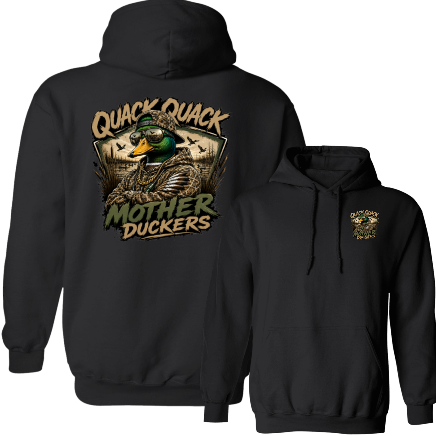 Quack Quack Mother Duckers Back Design