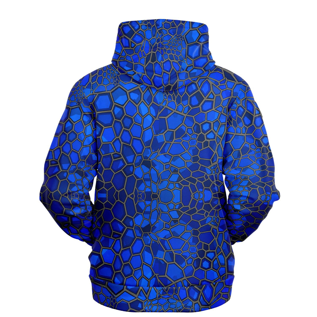 Cranky Coldwater Fishing Hoodie-Blue Scales