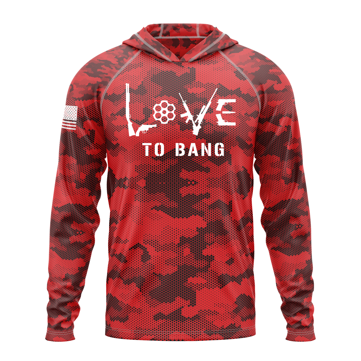 Love To Bang SPF50 Patriotic Performance Hoodie