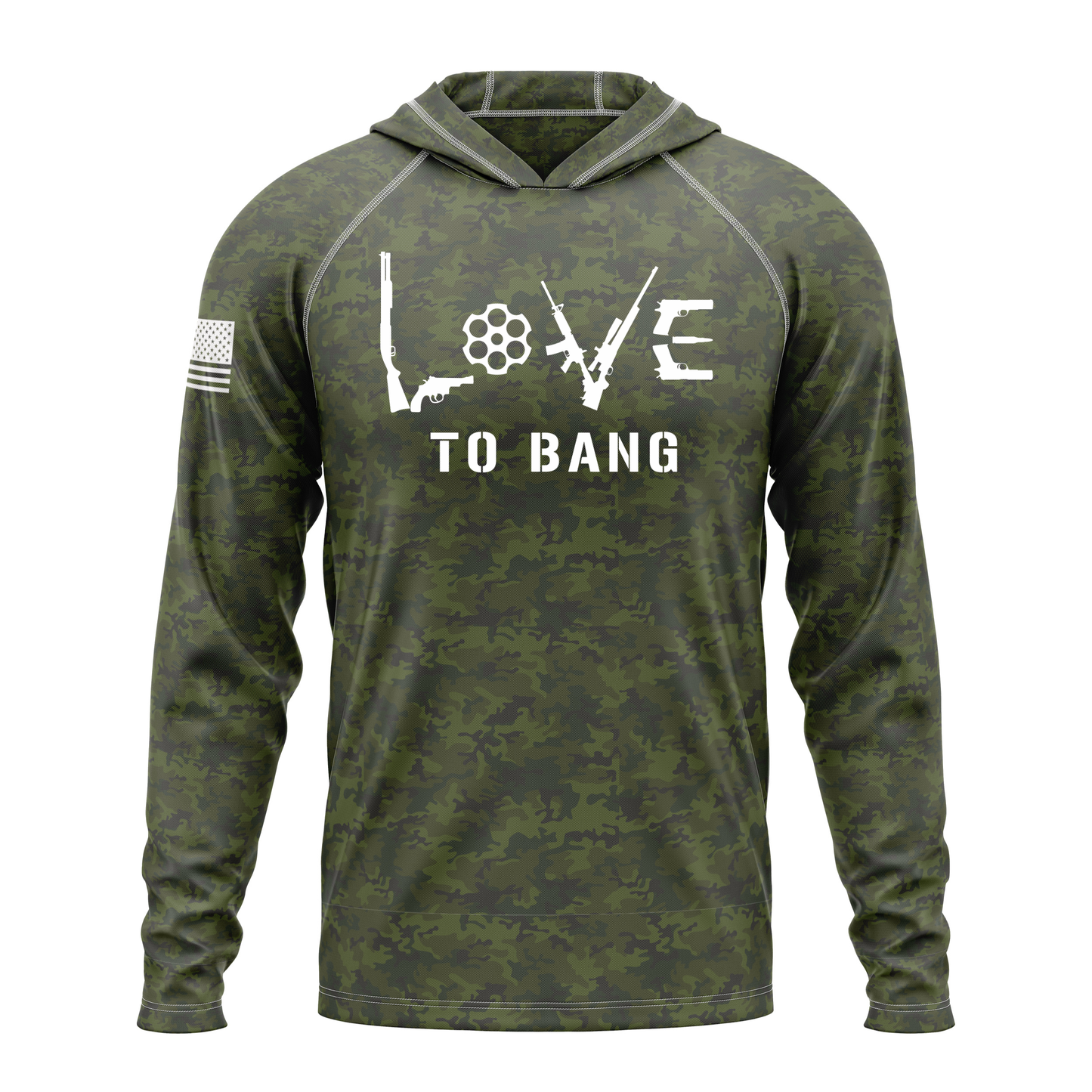 Love To Bang SPF50 Patriotic Performance Hoodie