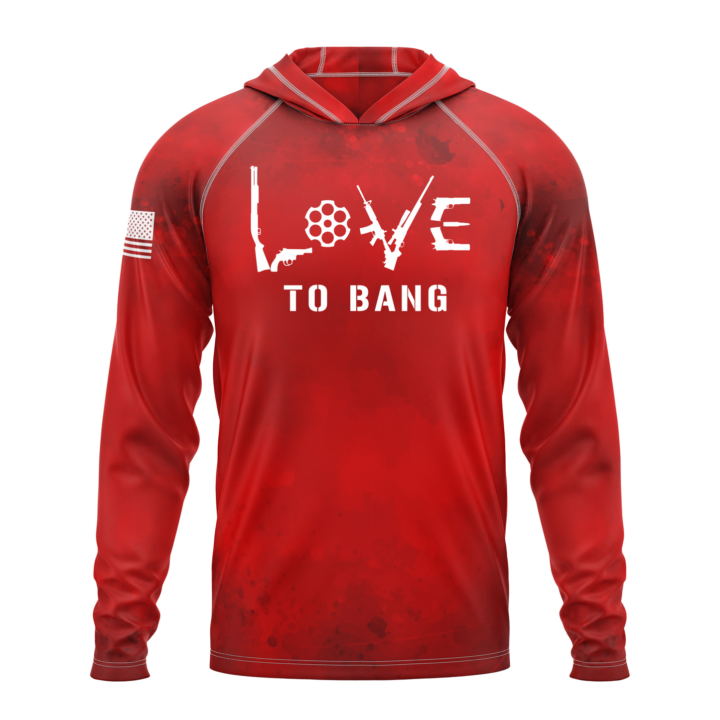 Love To Bang SPF50 Patriotic Performance Hoodie