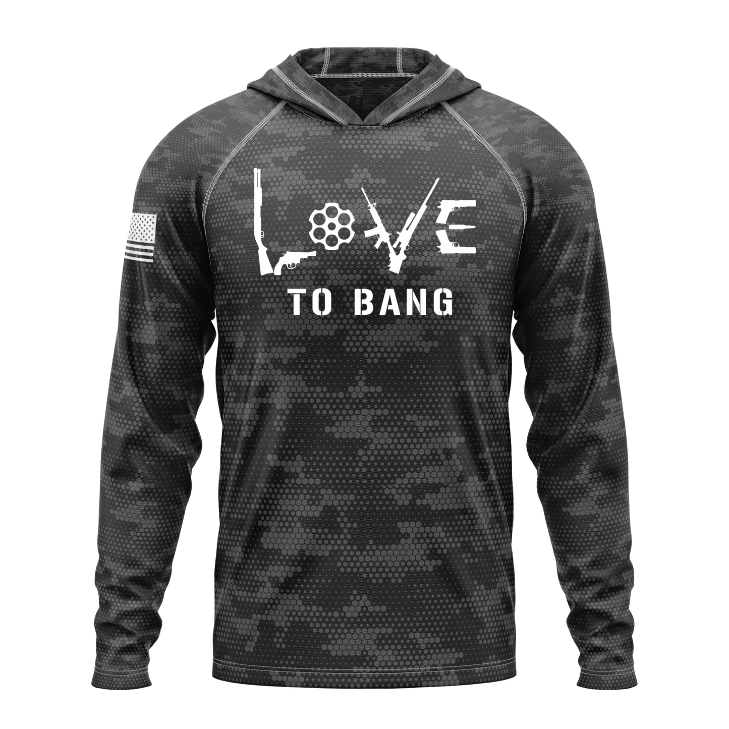 Love To Bang SPF50 Patriotic Performance Hoodie