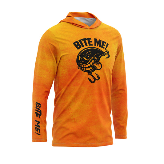 Bite Me Crankbait SPF50 Performance Fishing Hoodie