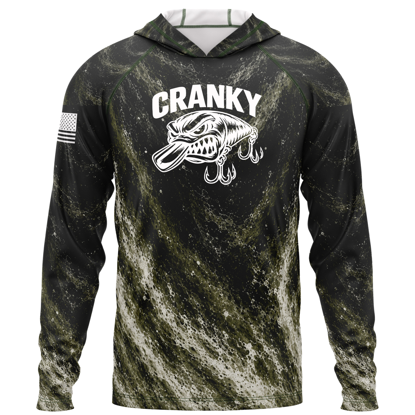 Cranky Crankbait SPF50 Performance Fishing Hoodie