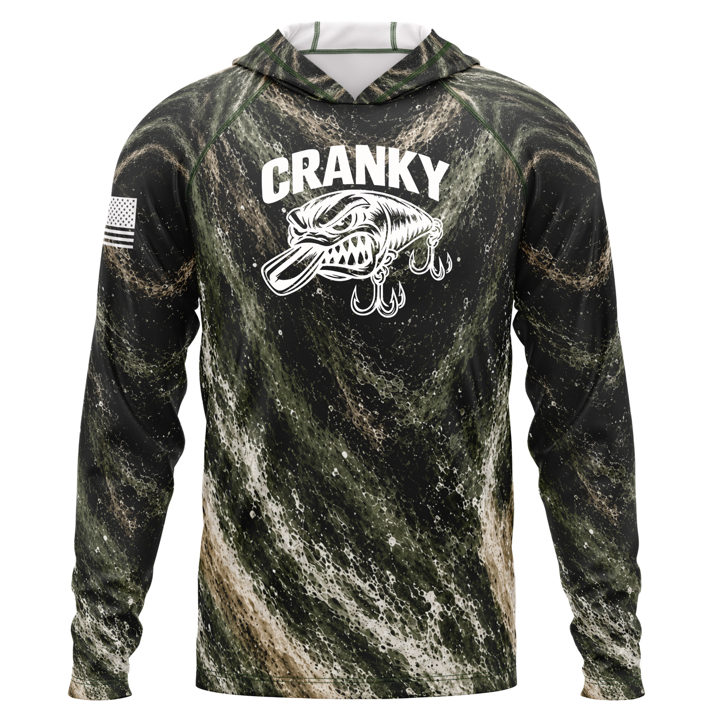 Cranky Crankbait SPF50 Performance Fishing Hoodie