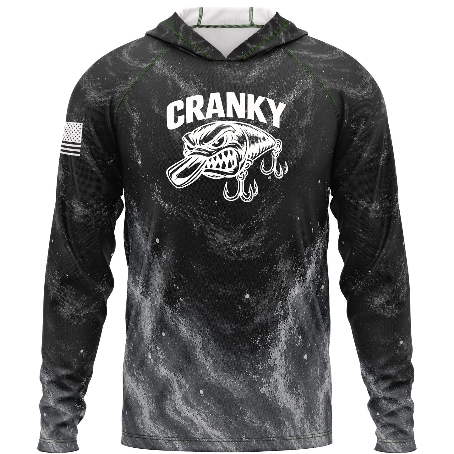 Cranky Crankbait SPF50 Performance Fishing Hoodie