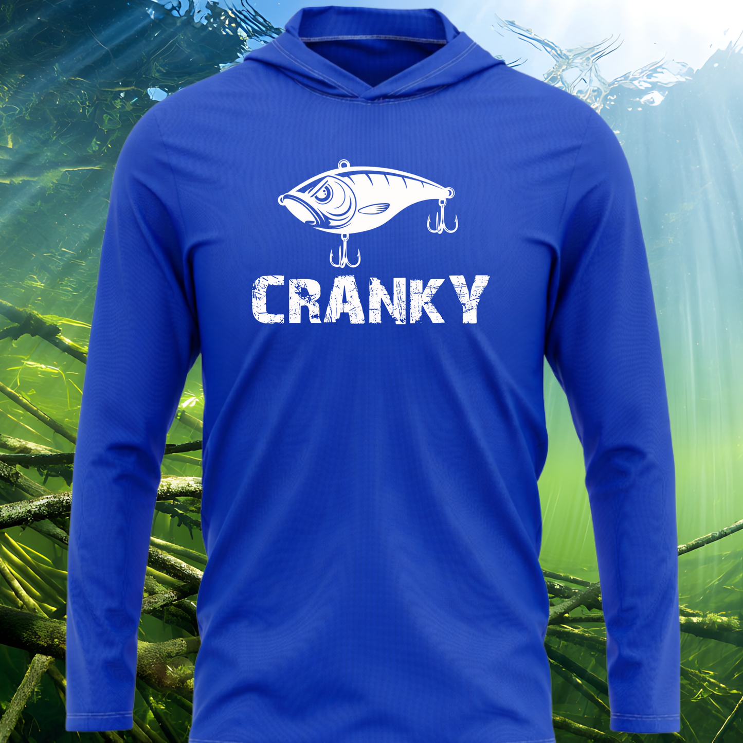 Cranky Crankbait SPF50 Lightweight Fishing Hoodie