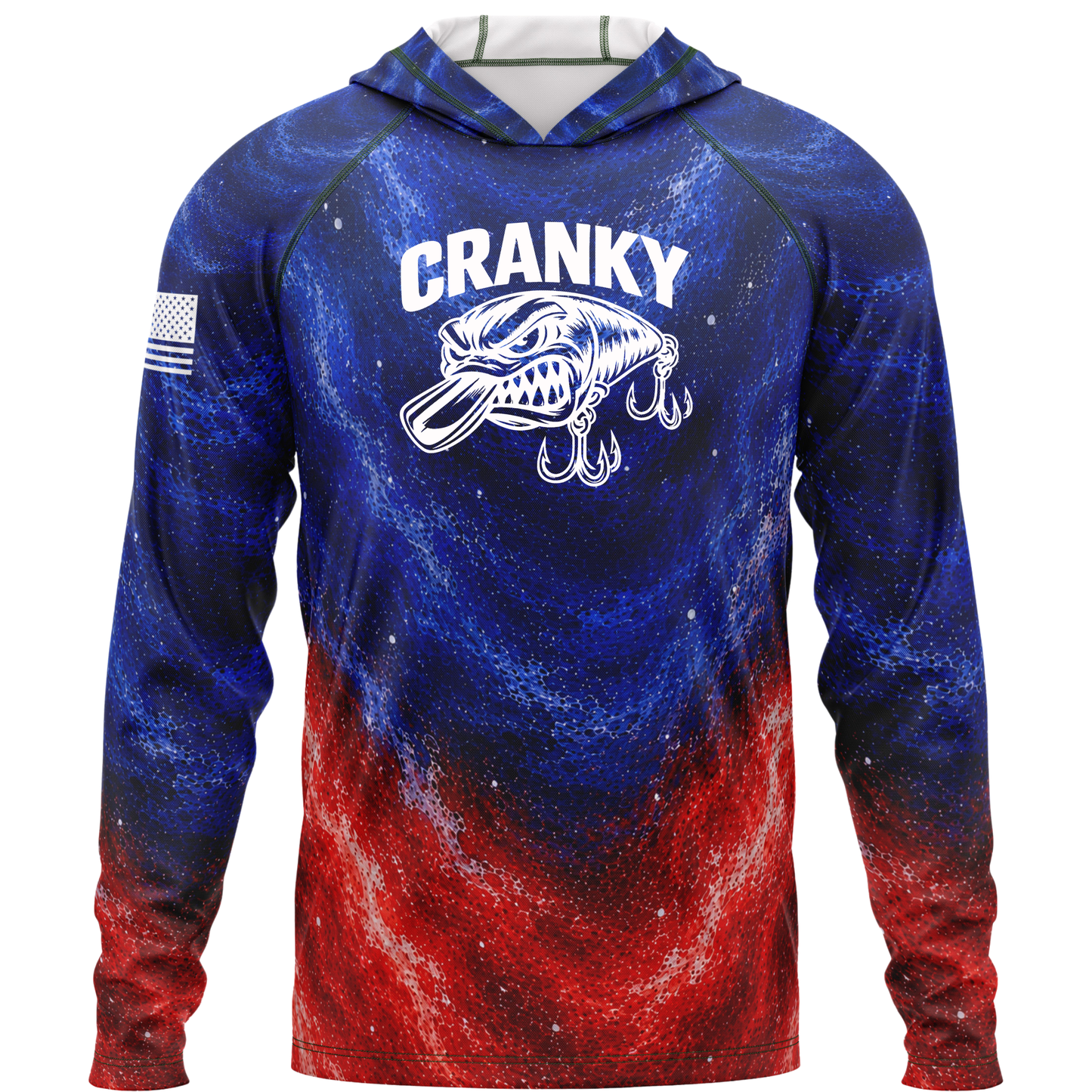 Cranky Crankbait SPF50 Performance Fishing Hoodie