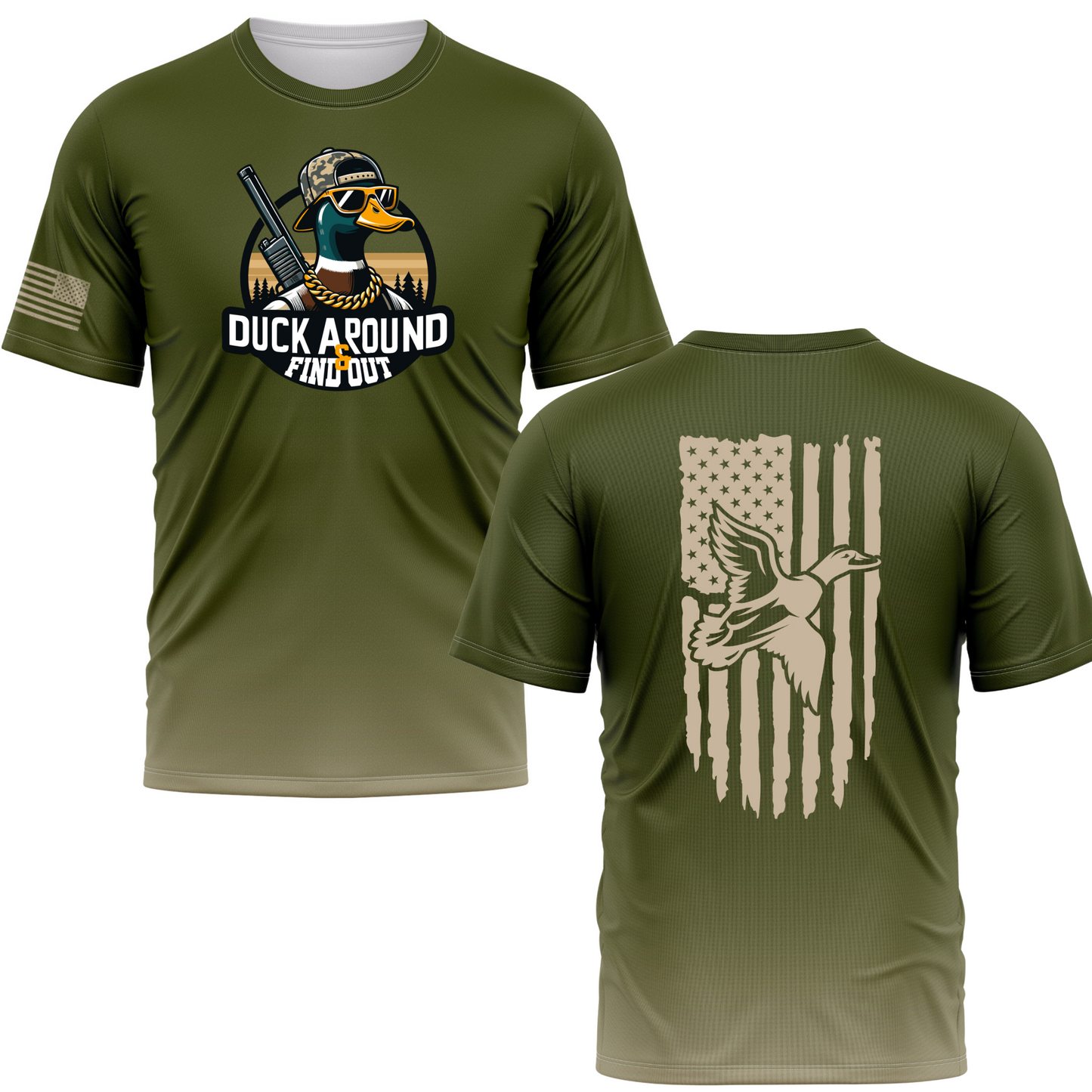 Duck Around And Find Out Duck Hunting Performance Tee