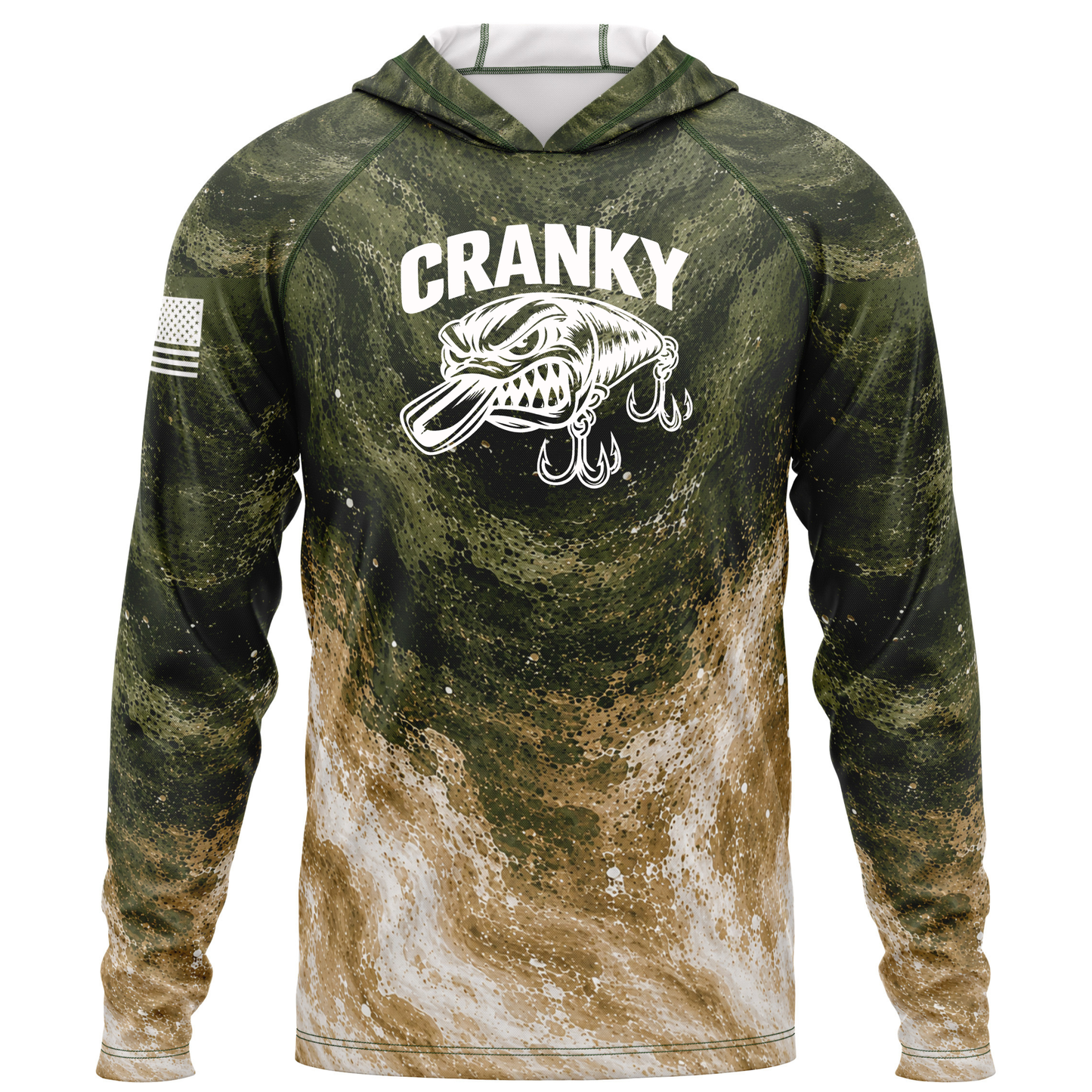 Cranky Crankbait SPF50 Performance Fishing Hoodie