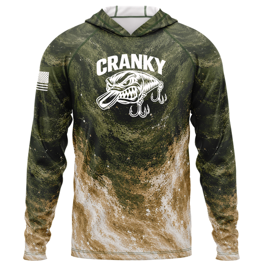 Cranky Crankbait SPF50 Performance Fishing Hoodie