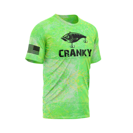 Cranky Crankbait Performance Fishing Tee