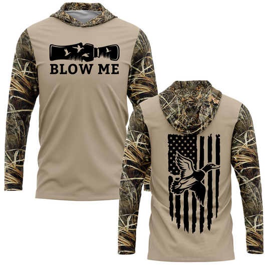 Blow Me Duck Hunting SPF50 Performance Hoodie