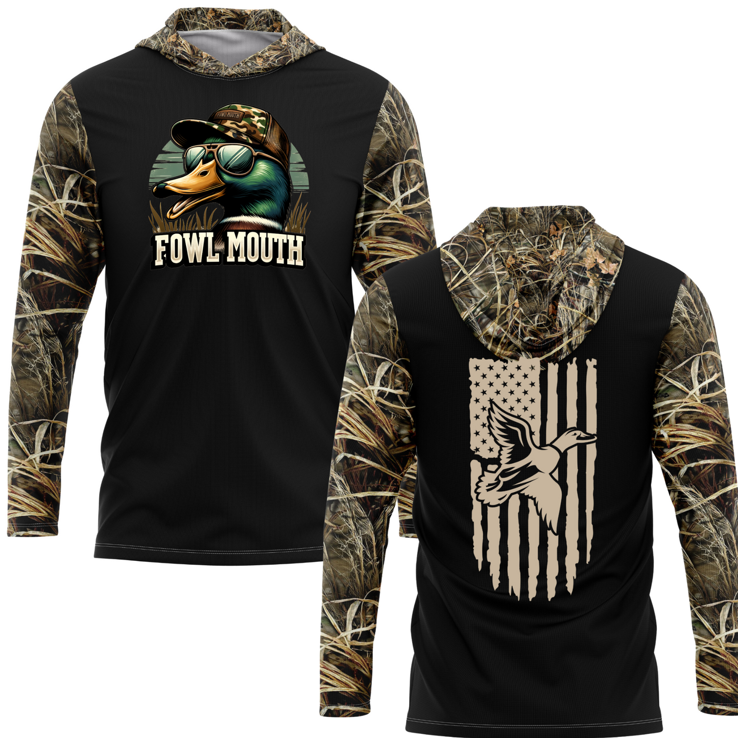 Fowl Mouth SPF50 Performance Duck Hunting Hoodie