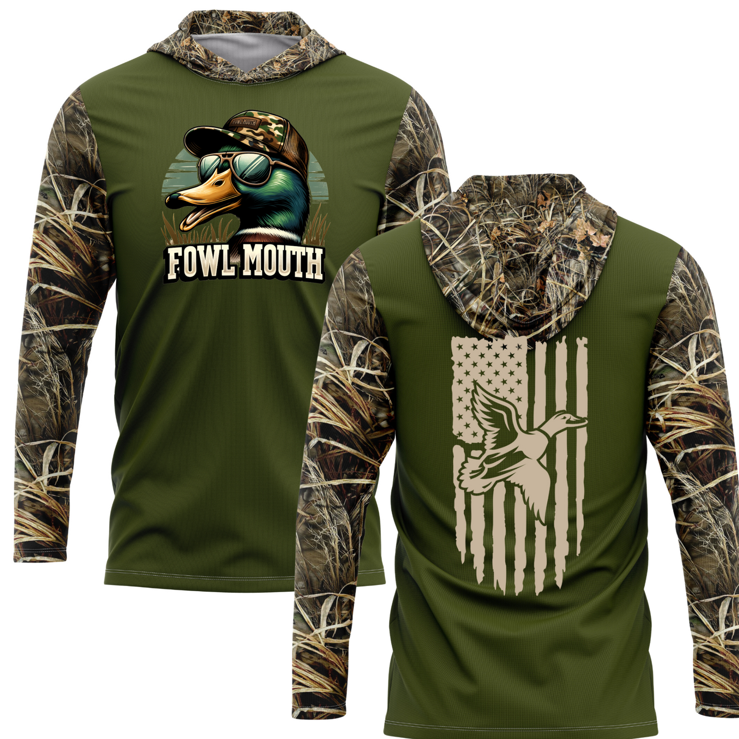 Fowl Mouth SPF50 Performance Duck Hunting Hoodie