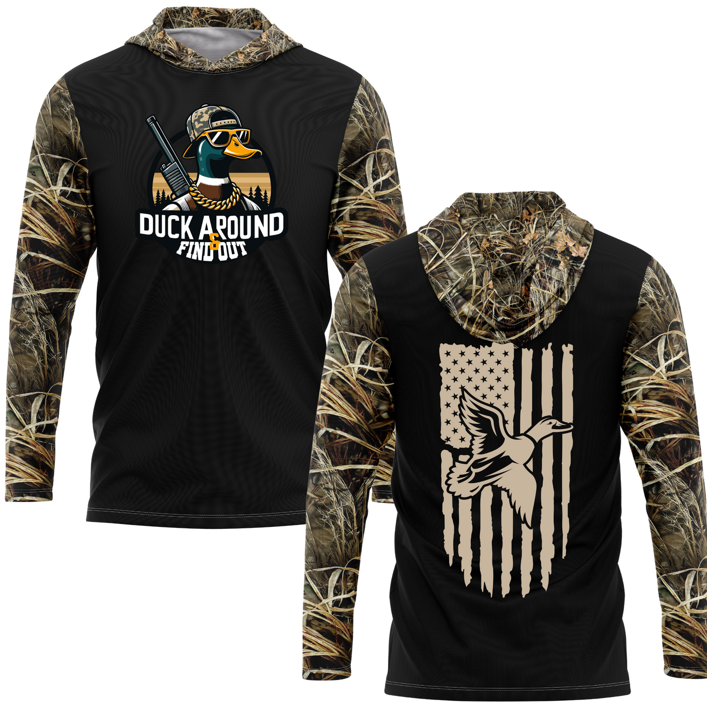 Duck Around and Find Out SPF50 Duck Hunting Performance Hoodie