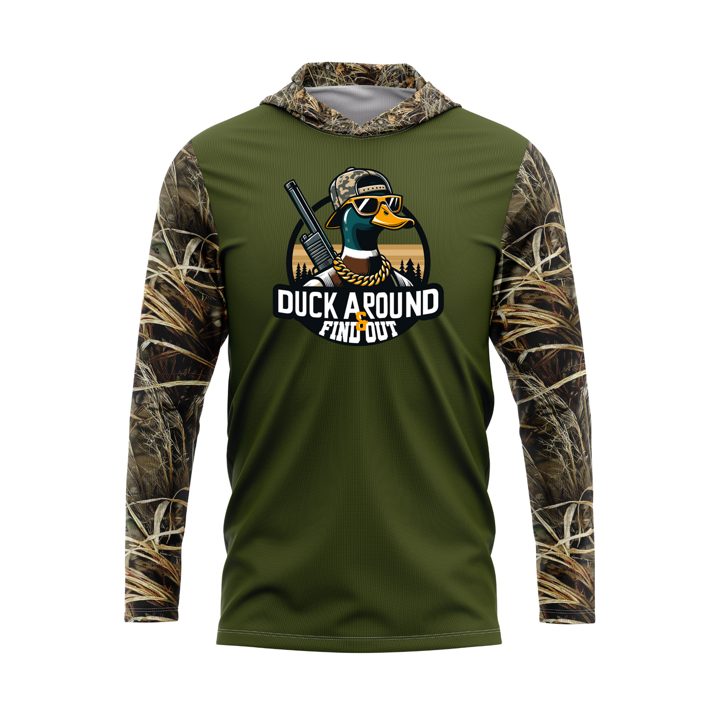 Duck Around and Find Out SPF50 Duck Hunting Performance Hoodie