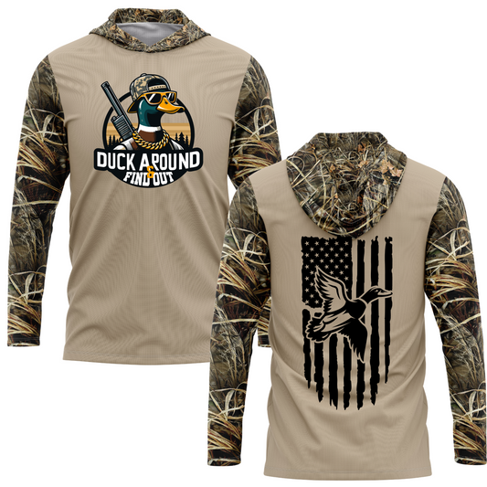 Duck Around and Find Out SPF50 Duck Hunting Performance Hoodie