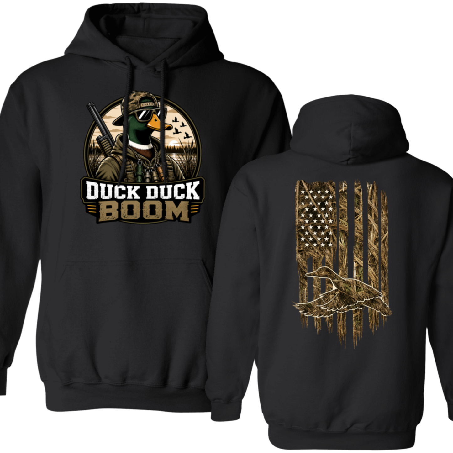 Duck Duck Boom Duck Hunting Hoodie