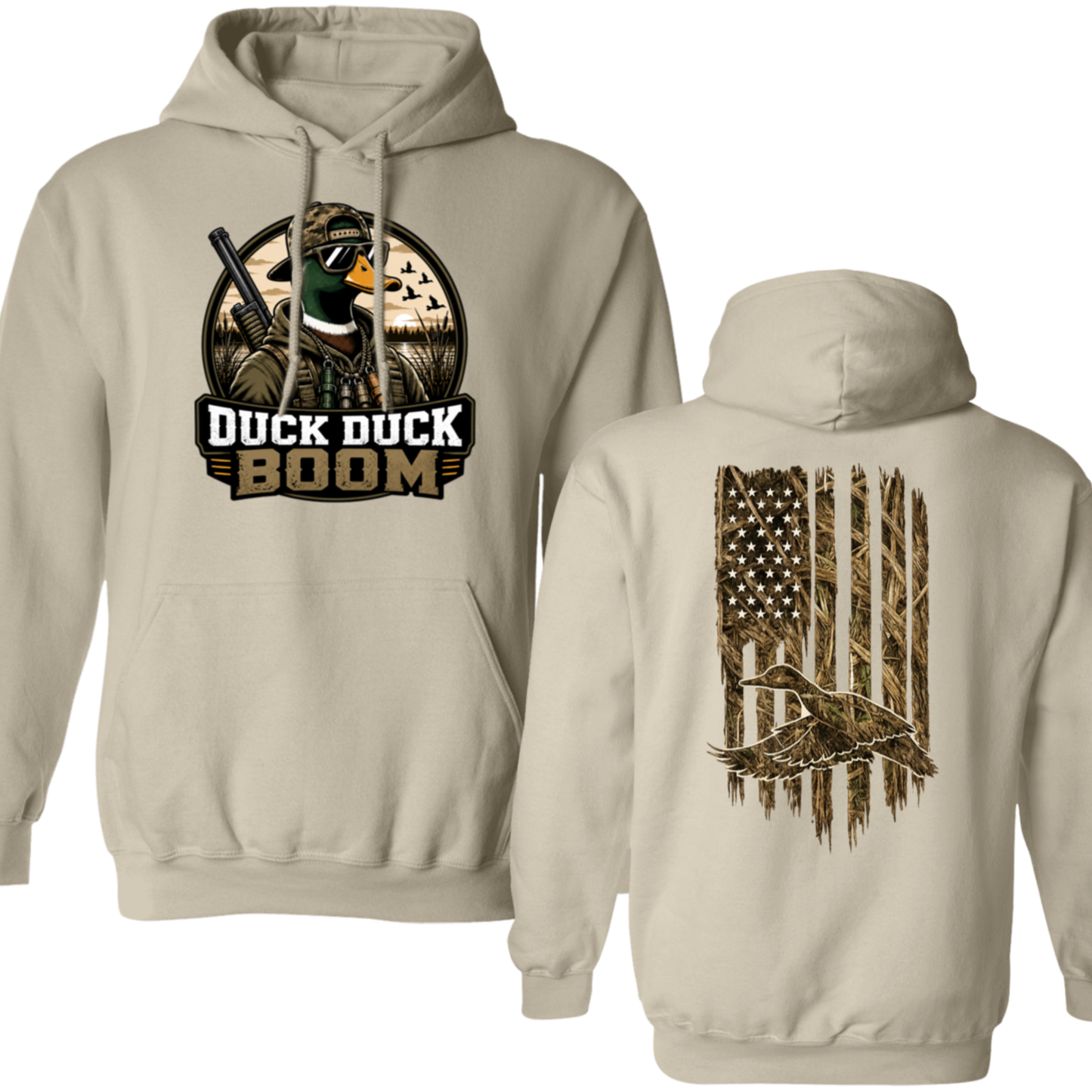 Duck Duck Boom Duck Hunting Hoodie