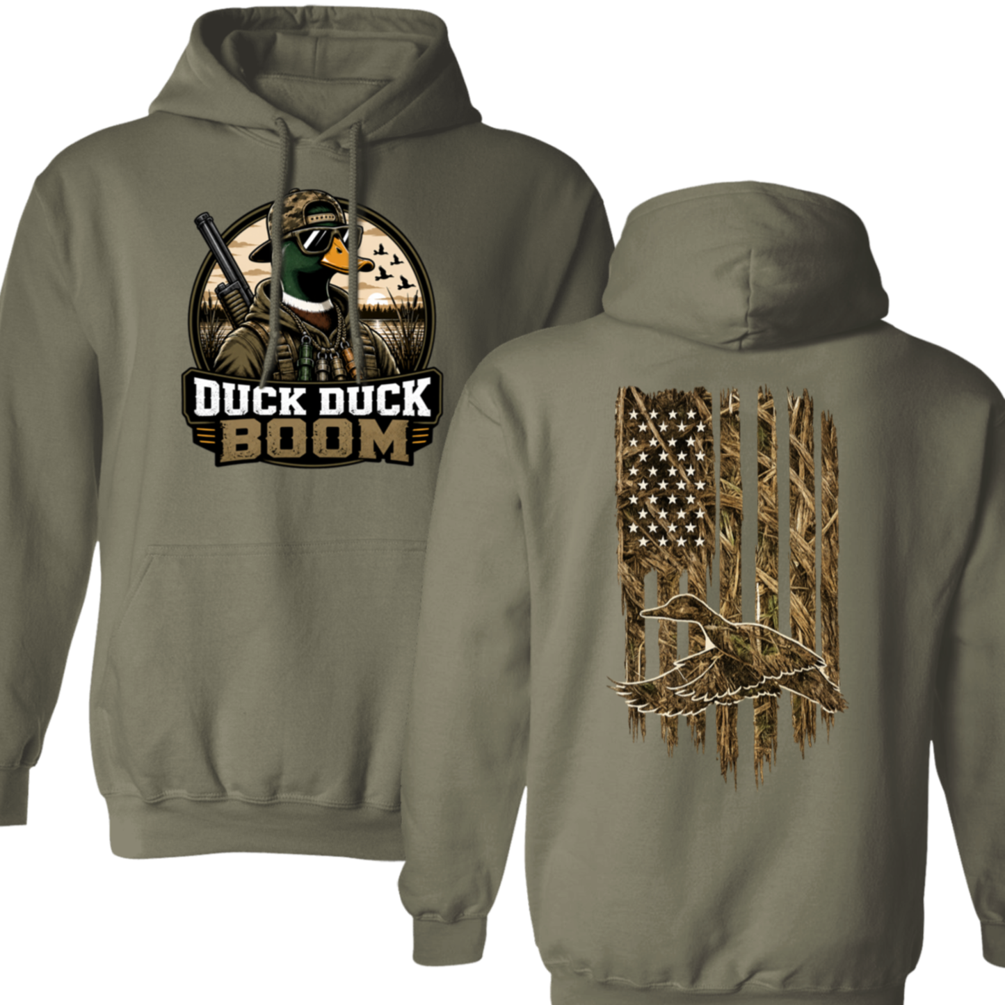 Duck Duck Boom Duck Hunting Hoodie