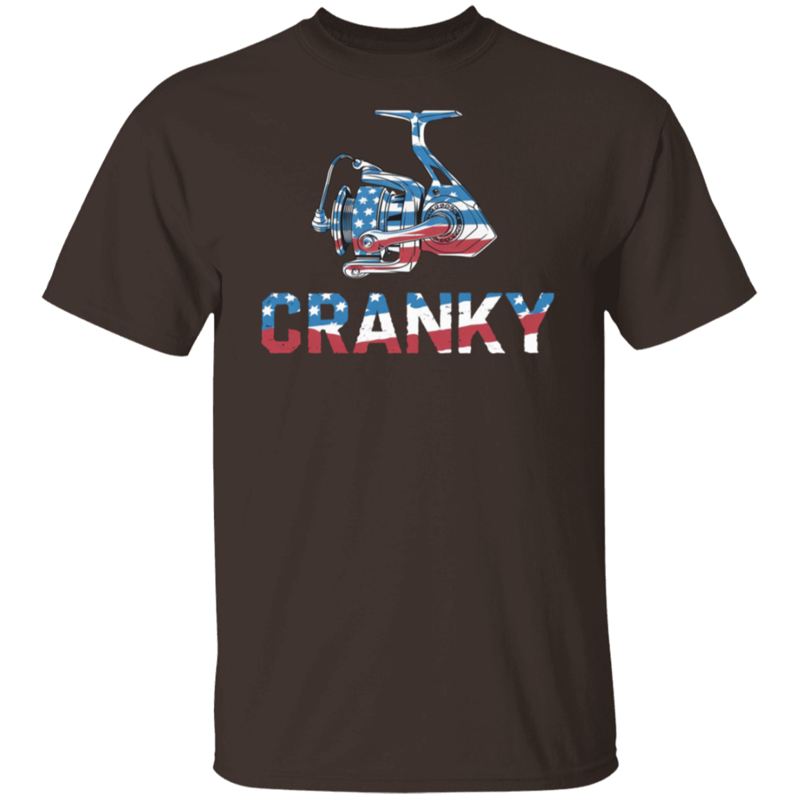 Cranky USA Fishing Reel Fishing T Shirt