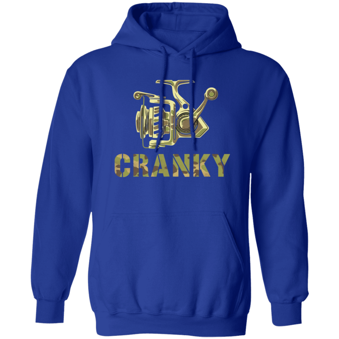 Cranky Camo Fishing Reel Fishing Hoodie