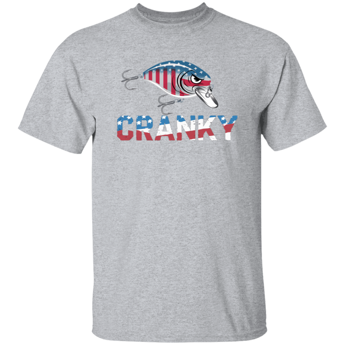 Cranky USA Crankbait Fishing T Shirt