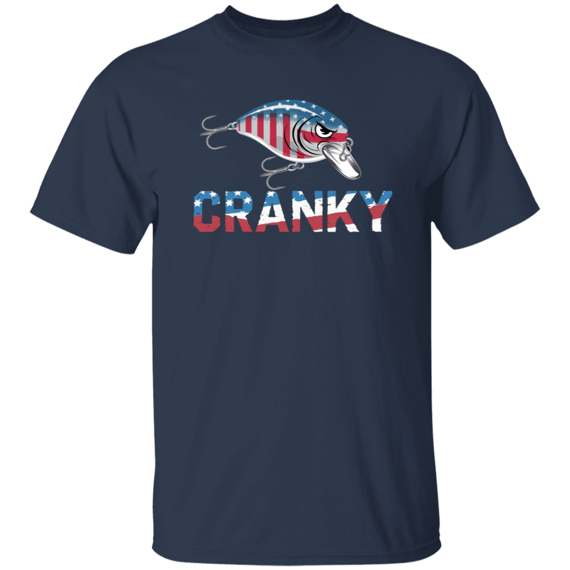 Cranky USA Crankbait Fishing T Shirt