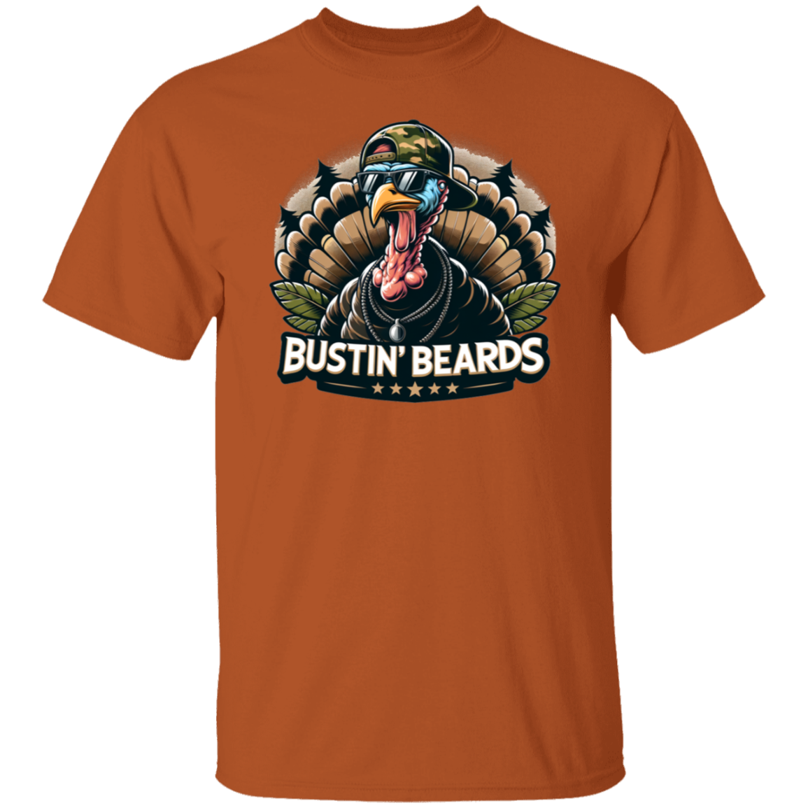 Bustin' Beards Turkey Hunting T Shirt