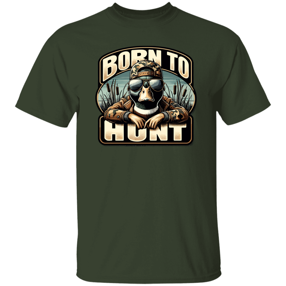 Born To Hunt Duck Hunting T Shirt