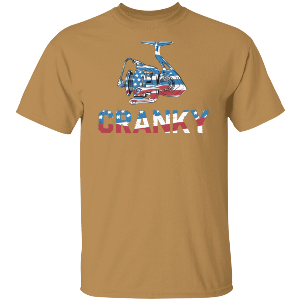 Cranky USA Fishing Reel Fishing T Shirt