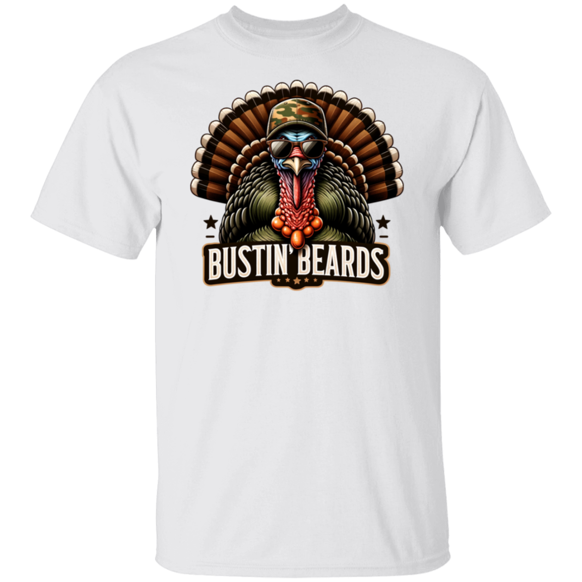 Bustin' Beards Turkey Hunting T Shirt