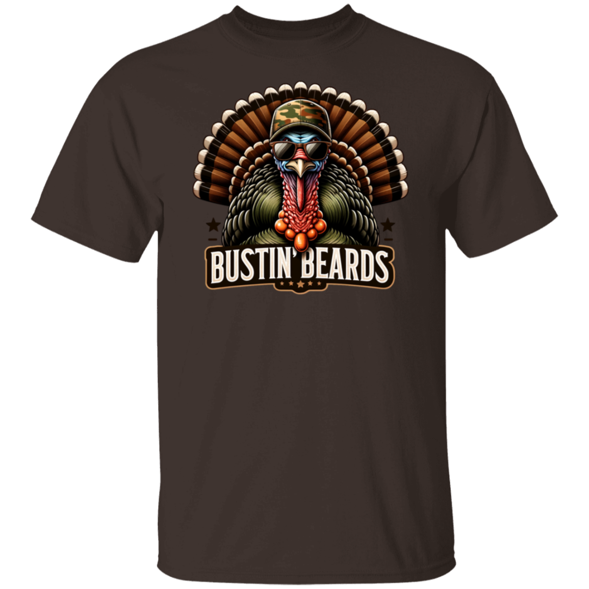 Bustin' Beards Turkey Hunting T Shirt