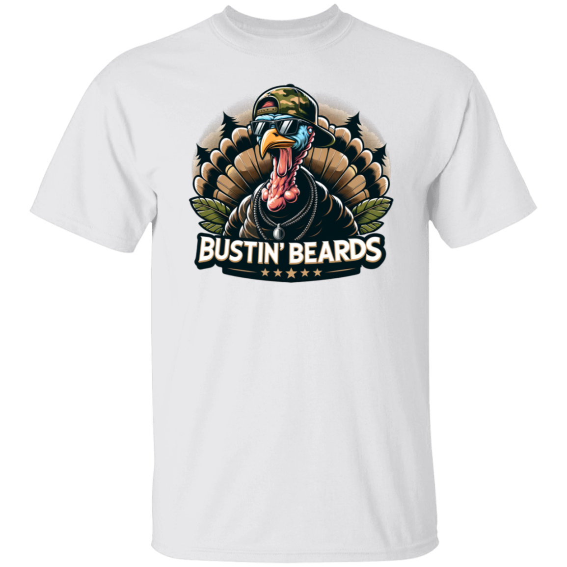 Bustin' Beards Turkey Hunting T Shirt