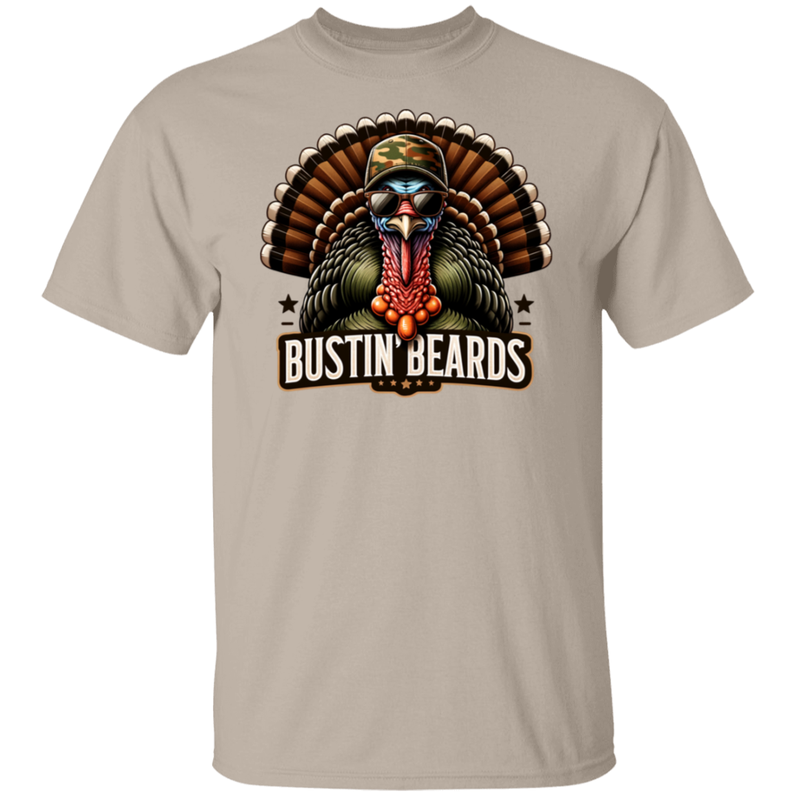 Bustin' Beards Turkey Hunting T Shirt