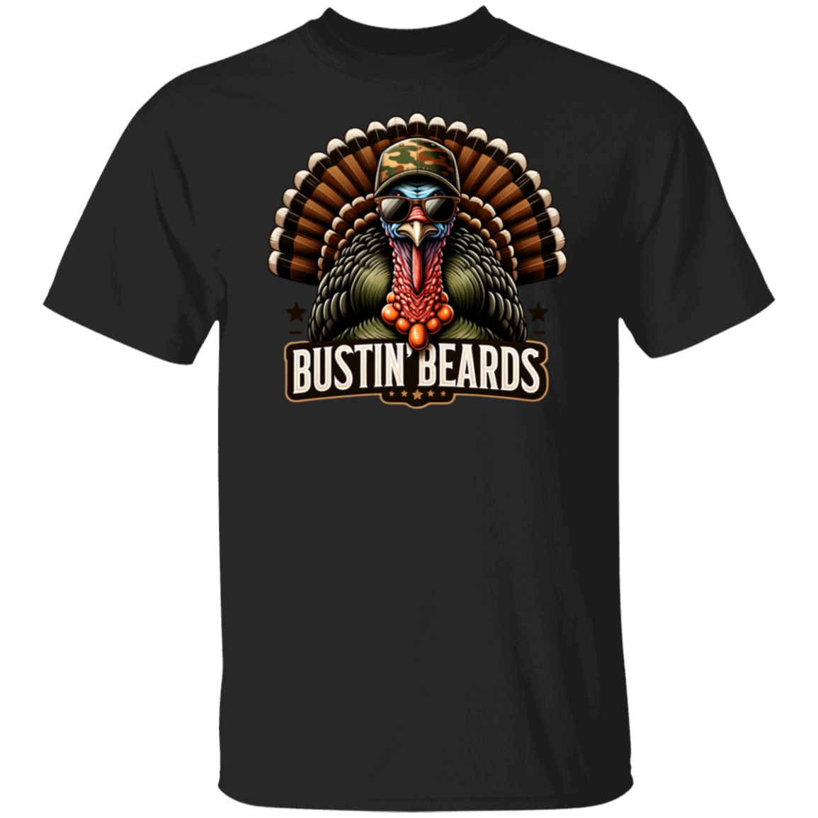 Bustin' Beards Turkey Hunting T Shirt