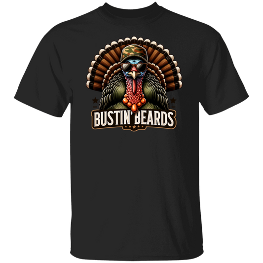 Bustin' Beards Turkey Hunting T Shirt