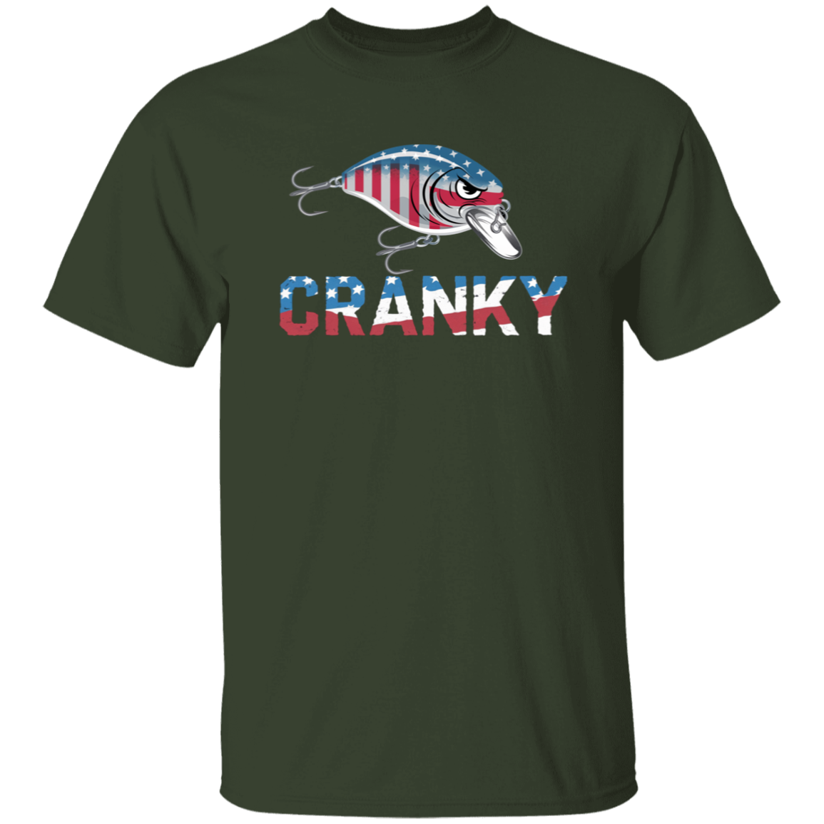 Cranky USA Crankbait Fishing T Shirt