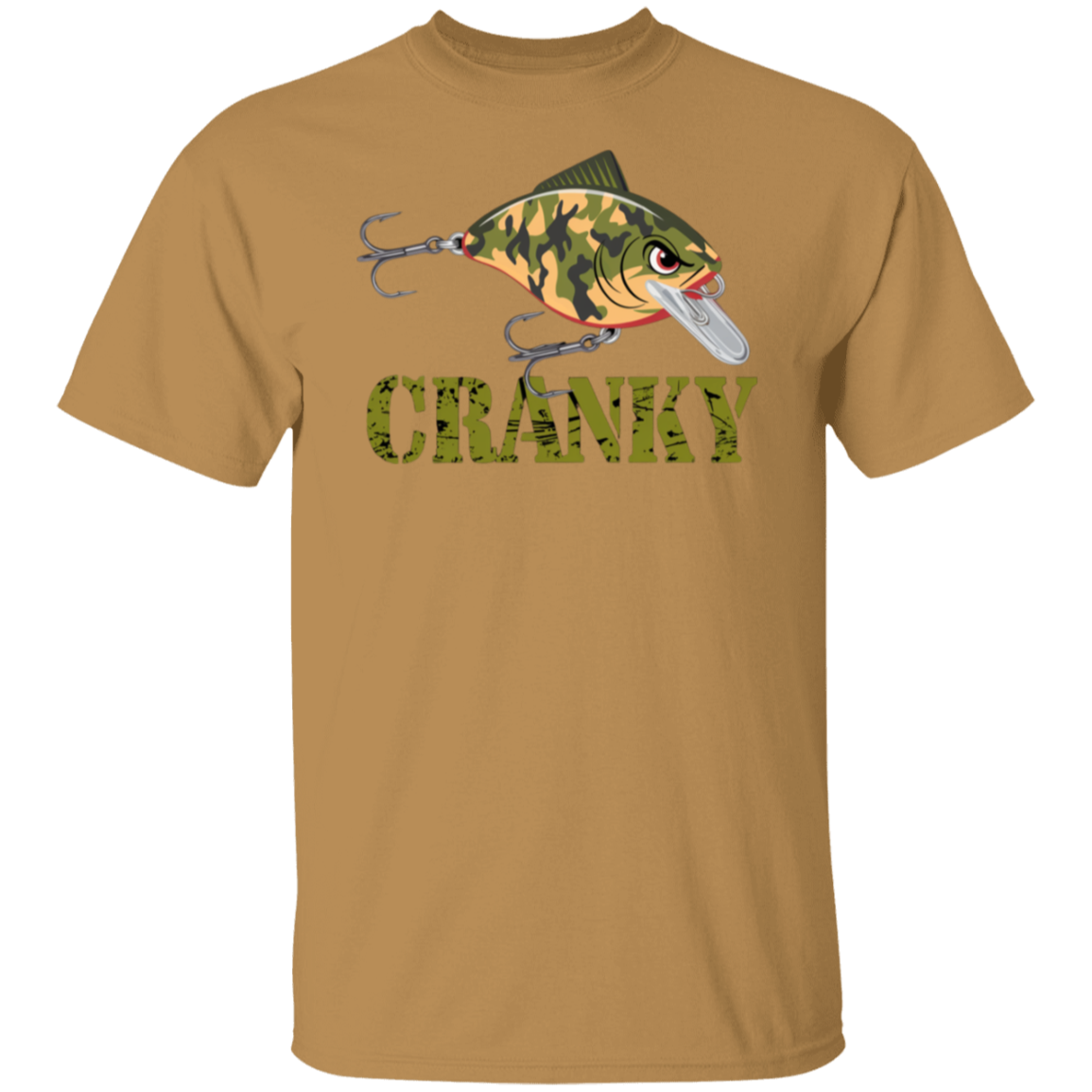 Cranky Camo Crankbait Fishing T Shirt