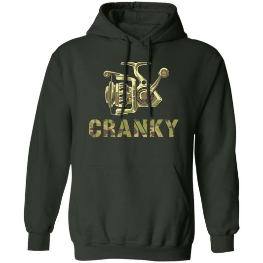 Cranky Camo Fishing Reel Fishing Hoodie